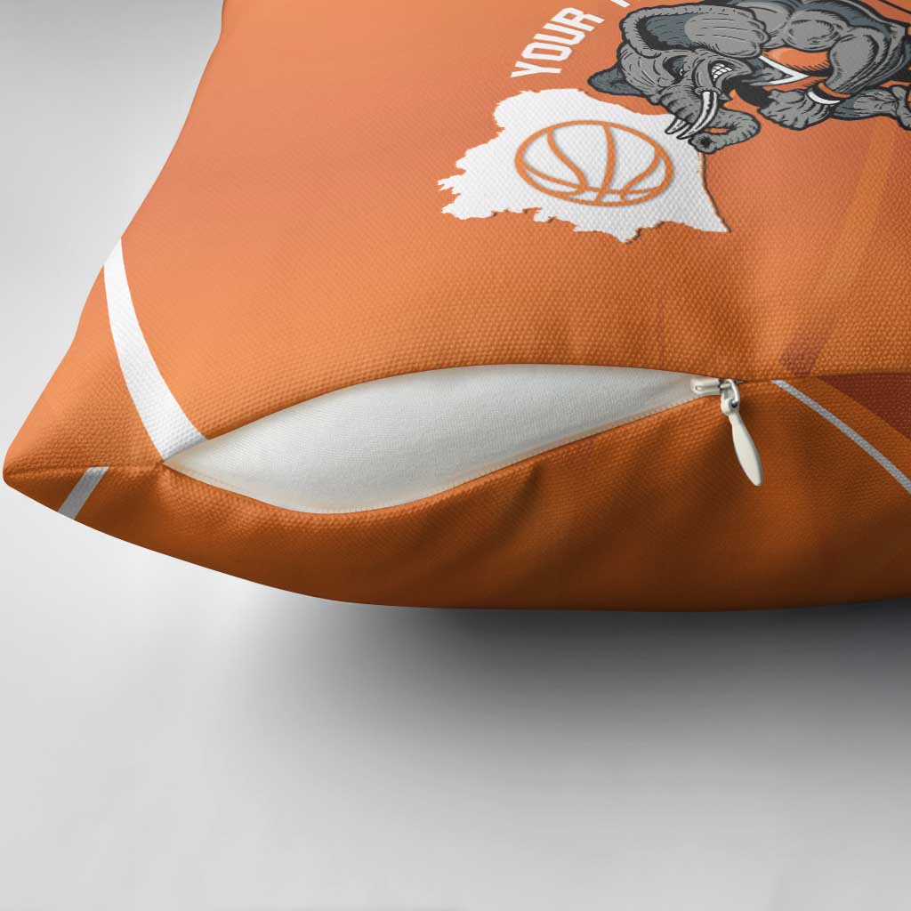Ivory Coast Basketball Custom Pillow Cover Allez Les Elephants