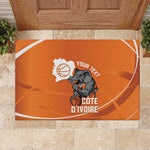 Afro Basketball Custom Ivory Coast Rubber Doormat Allez Les Elephants - African Pride