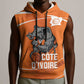 Afro Basketball Custom Ivory Coast Sleeveless Hoodie Allez Les Elephants - African Pride