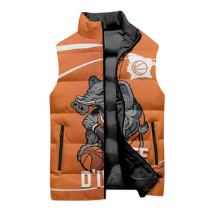 Ivory Coast Basketball Custom Sleeveless Puffer Jacket Allez Les Elephants