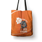 Ivory Coast Basketball Custom Tote Bag Allez Les Elephants