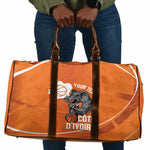 Ivory Coast Basketball Custom Travel Bag Allez Les Elephants