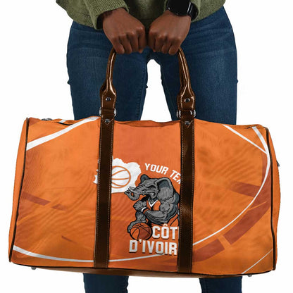 Ivory Coast Basketball Custom Travel Bag Allez Les Elephants