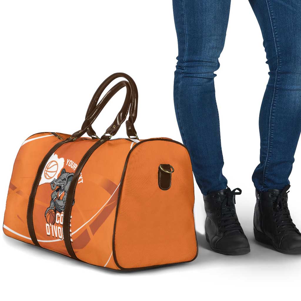 Ivory Coast Basketball Custom Travel Bag Allez Les Elephants