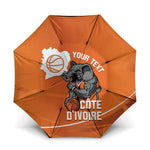 Ivory Coast Basketball Custom Umbrella Allez Les Elephants