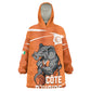 Afro Basketball Custom Ivory Coast Wearable Blanket Hoodie Allez Les Elephants - African Pride