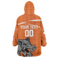 Afro Basketball Custom Ivory Coast Wearable Blanket Hoodie Allez Les Elephants - African Pride