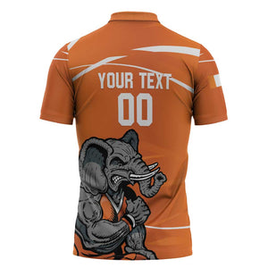 Ivory Coast Basketball Custom Zipper Polo Shirt Allez Les Elephants