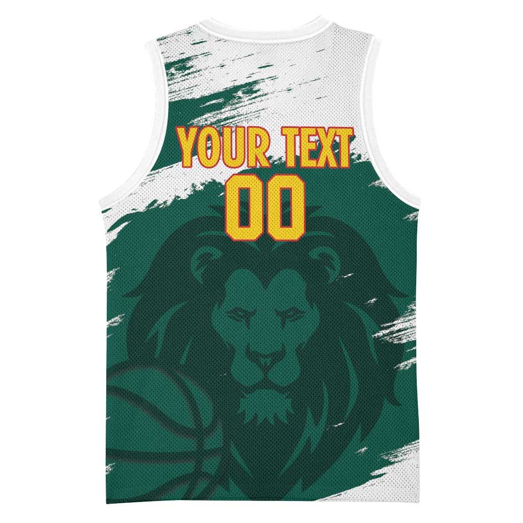 Afro Basketball Custom Cameroon Basketball Jersey Come On Indomitable Lions LT14