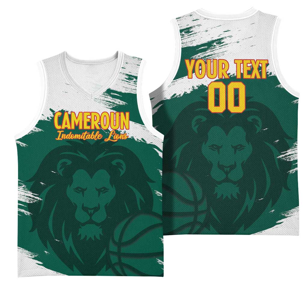 Afro Basketball Custom Cameroon Basketball Jersey Come On Indomitable Lions LT14
