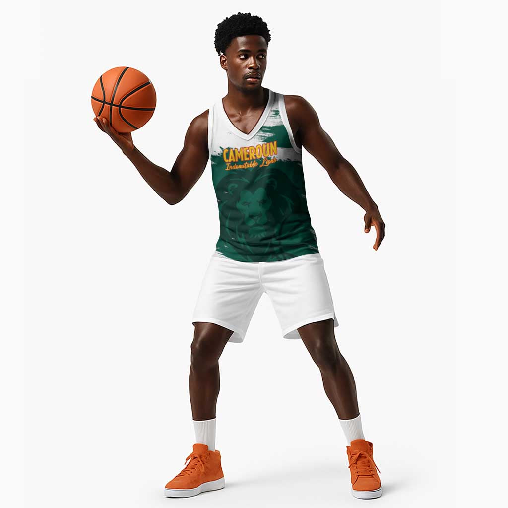 Afro Basketball Custom Cameroon Basketball Jersey Come On Indomitable Lions LT14