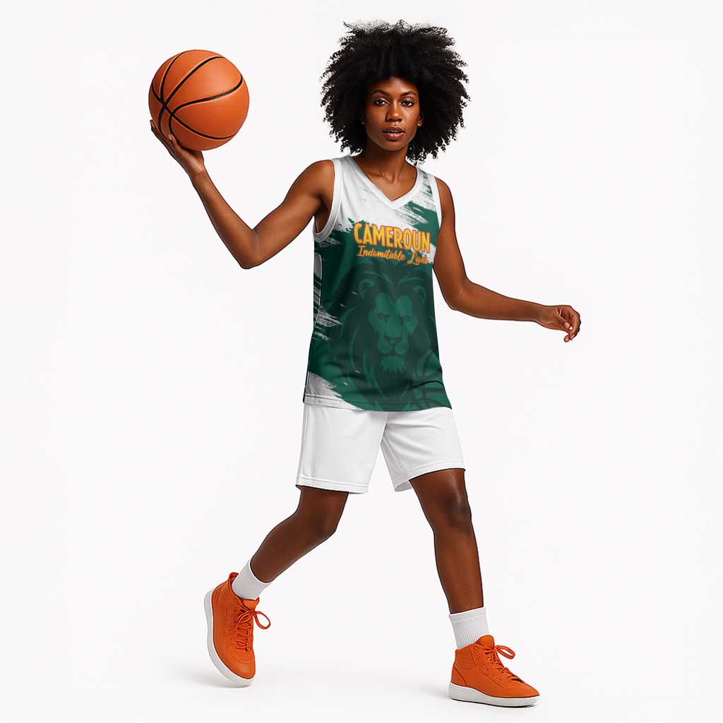 Afro Basketball Custom Cameroon Basketball Jersey Come On Indomitable Lions LT14