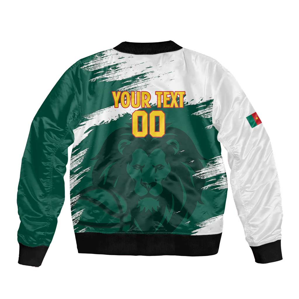 Afro Basketball Custom Cameroon Bomber Jacket Come On Indomitable Lions - African Pride