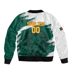 Afro Basketball Custom Cameroon Bomber Jacket Come On Indomitable Lions - African Pride