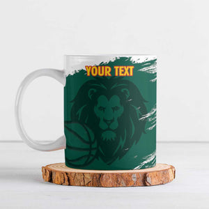 Cameroon Basketball Custom Ceramic Mug Come On Indomitable Lions