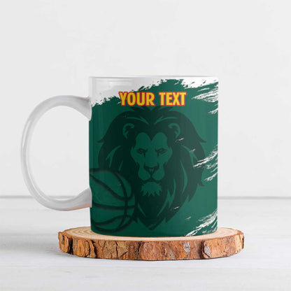 Cameroon Basketball Custom Ceramic Mug Come On Indomitable Lions