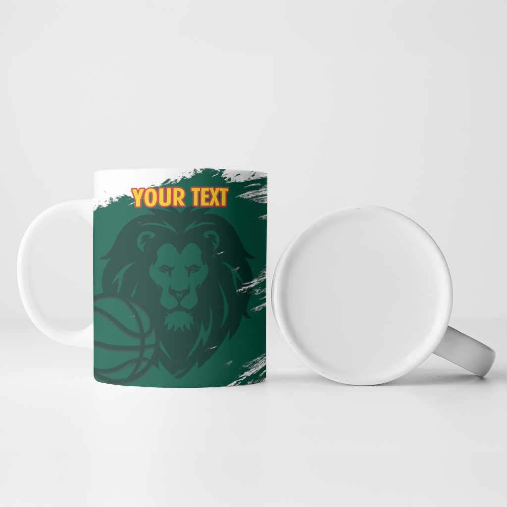 Cameroon Basketball Custom Ceramic Mug Come On Indomitable Lions