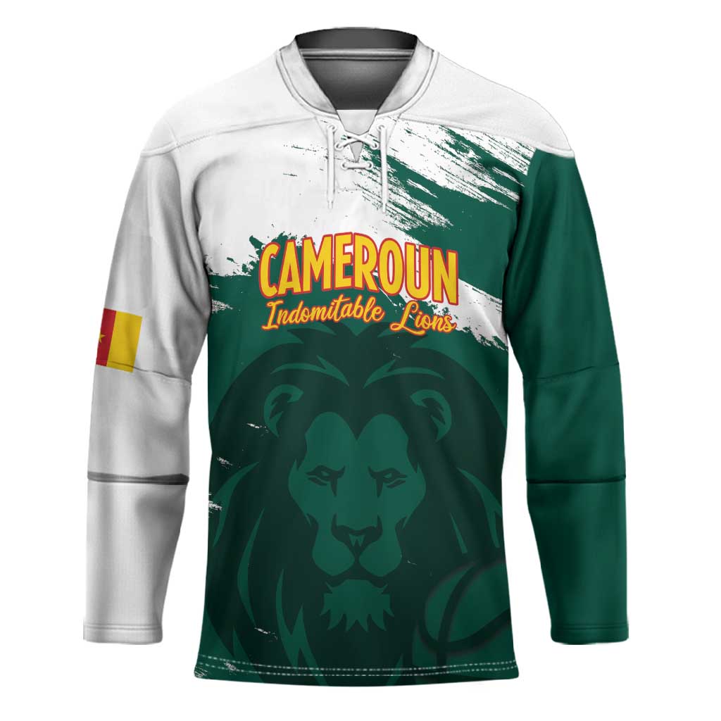 Cameroon Basketball Custom Hockey Jersey Come On Indomitable Lions
