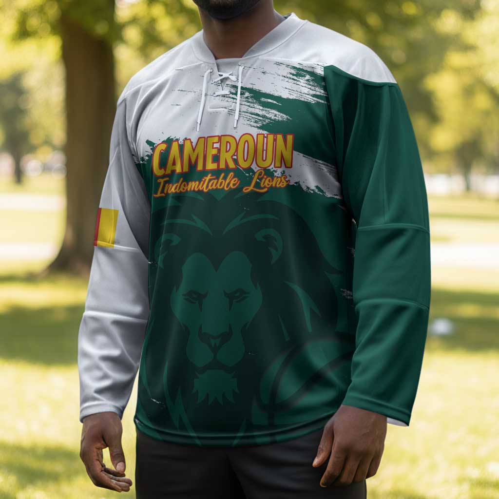 Cameroon Basketball Custom Hockey Jersey Come On Indomitable Lions