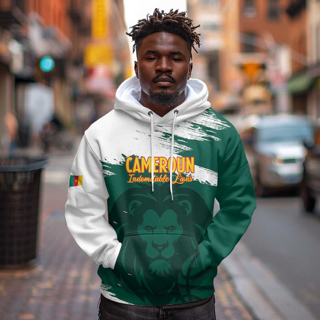 Afro Basketball Custom Cameroon Hoodie Come On Indomitable Lions - African Pride