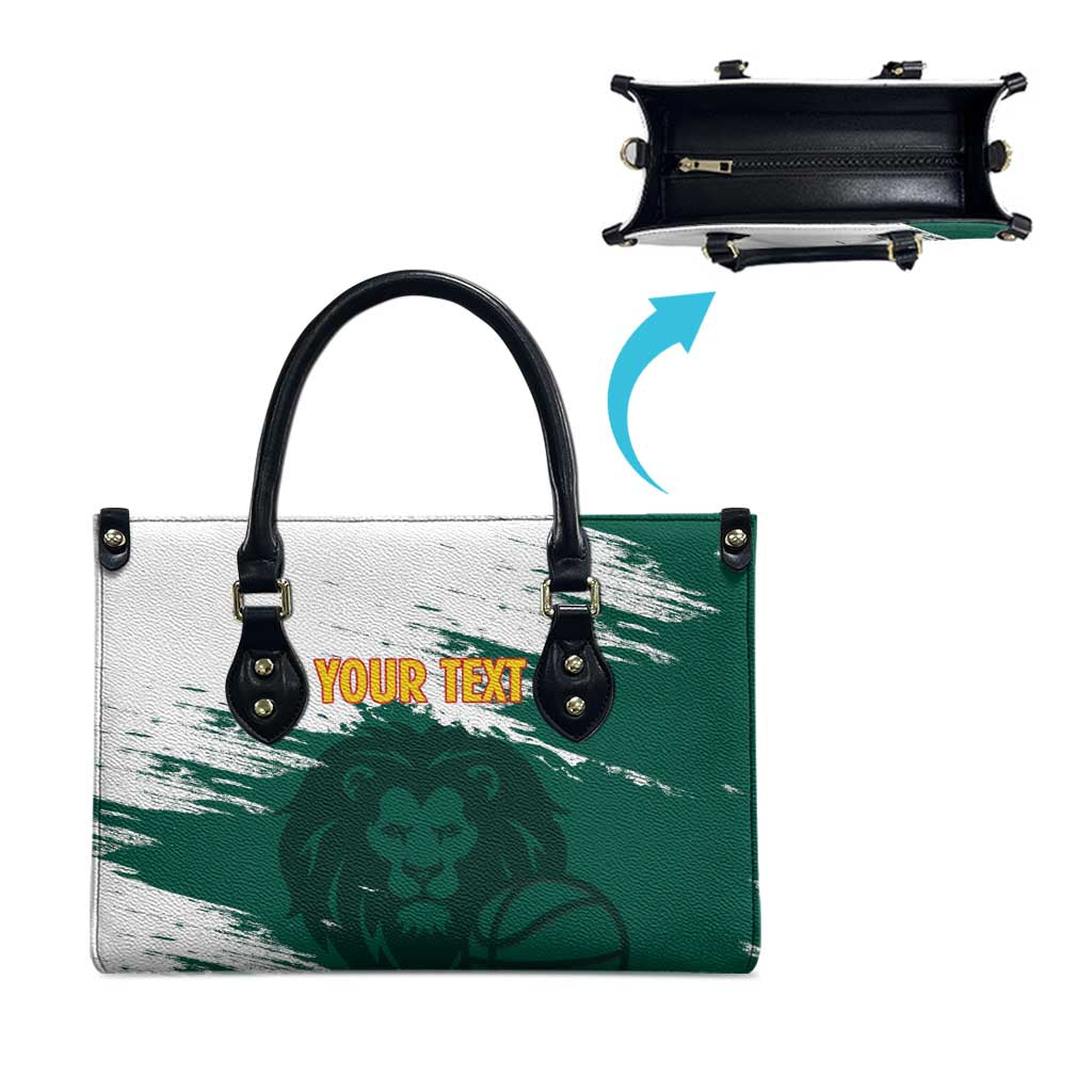 Cameroon Basketball Custom Leather Bag Come On Indomitable Lions