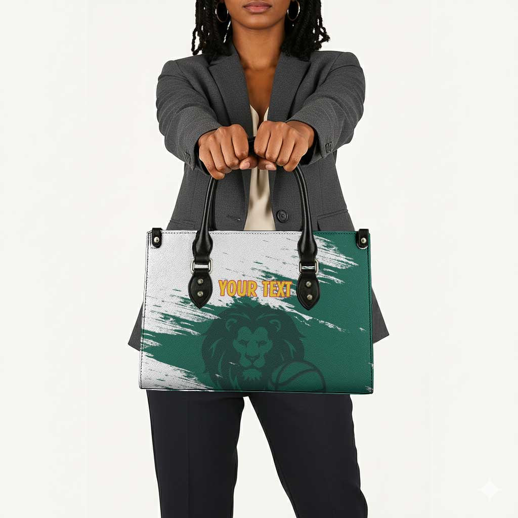 Cameroon Basketball Custom Leather Bag Come On Indomitable Lions