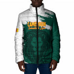 Cameroon Basketball Custom Padded Jacket Come On Indomitable Lions