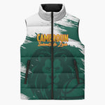 Cameroon Basketball Custom Sleeveless Puffer Jacket Come On Indomitable Lions