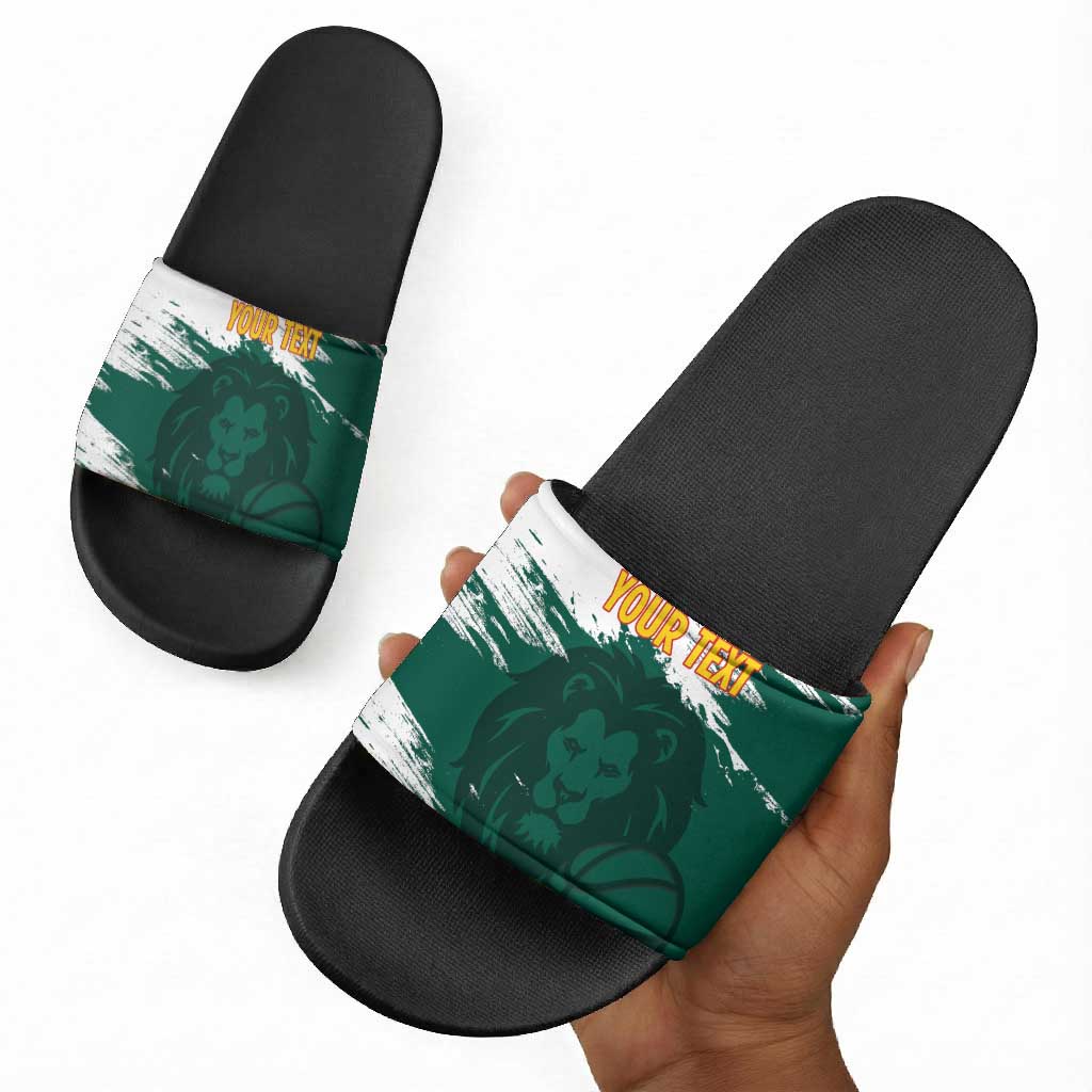 Cameroon Basketball Custom Slide Sandals Come On Indomitable Lions