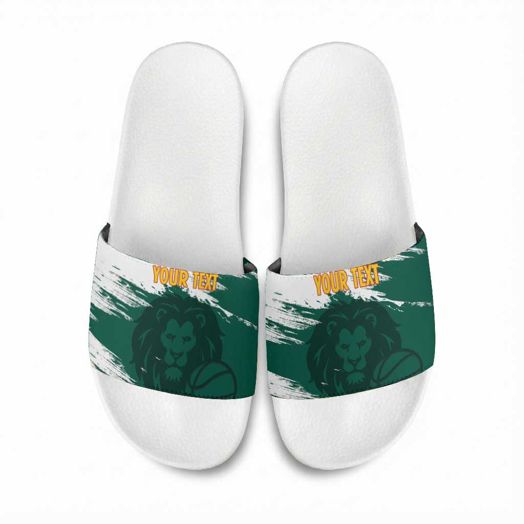 Cameroon Basketball Custom Slide Sandals Come On Indomitable Lions