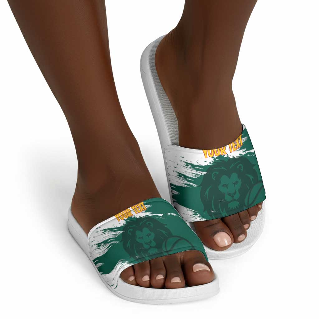 Cameroon Basketball Custom Slide Sandals Come On Indomitable Lions