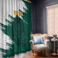 Afro Basketball Custom Cameroon Window Curtain Come On Indomitable Lions - African Pride