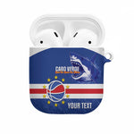 Cape Verde Basketball Custom AirPods Case Come On Blue Sharks