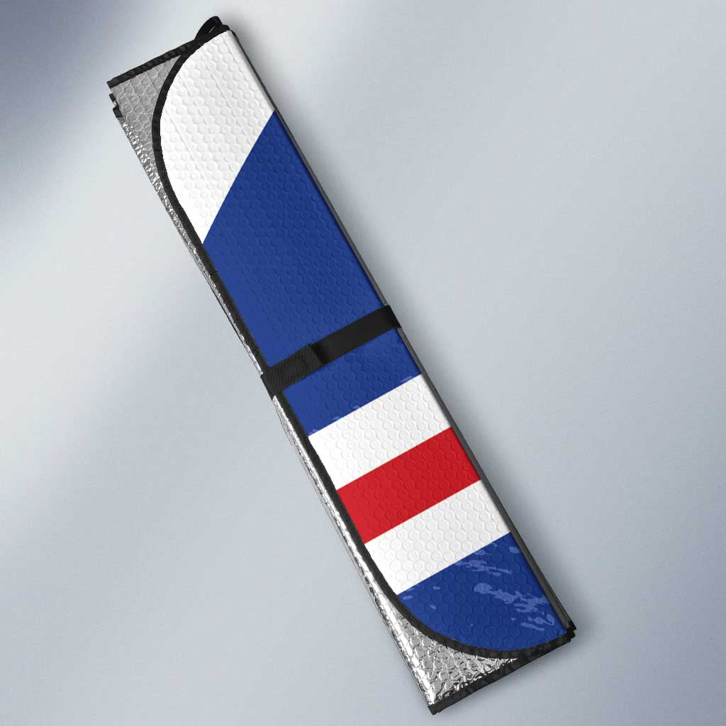 Cape Verde Basketball Custom Auto Sun Shade Come On Blue Sharks