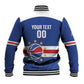 Afro Basketball Custom Cape Verde Baseball Jacket Come On Blue Sharks - African Pride