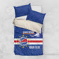 Afro Basketball Custom Cape Verde Bedding Set Come On Blue Sharks - African Pride