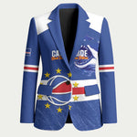 Cape Verde Basketball Custom Blazer Come On Blue Sharks