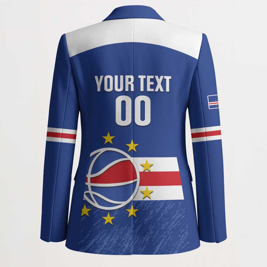 Cape Verde Basketball Custom Blazer Come On Blue Sharks