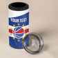 Afro Basketball Custom Cape Verde 4 in 1 Can Cooler Tumbler Come On Blue Sharks - African Pride
