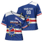 Cape Verde Basketball Custom Cross Shoulder Shirt Come On Blue Sharks