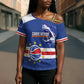 Cape Verde Basketball Custom Cross Shoulder Shirt Come On Blue Sharks