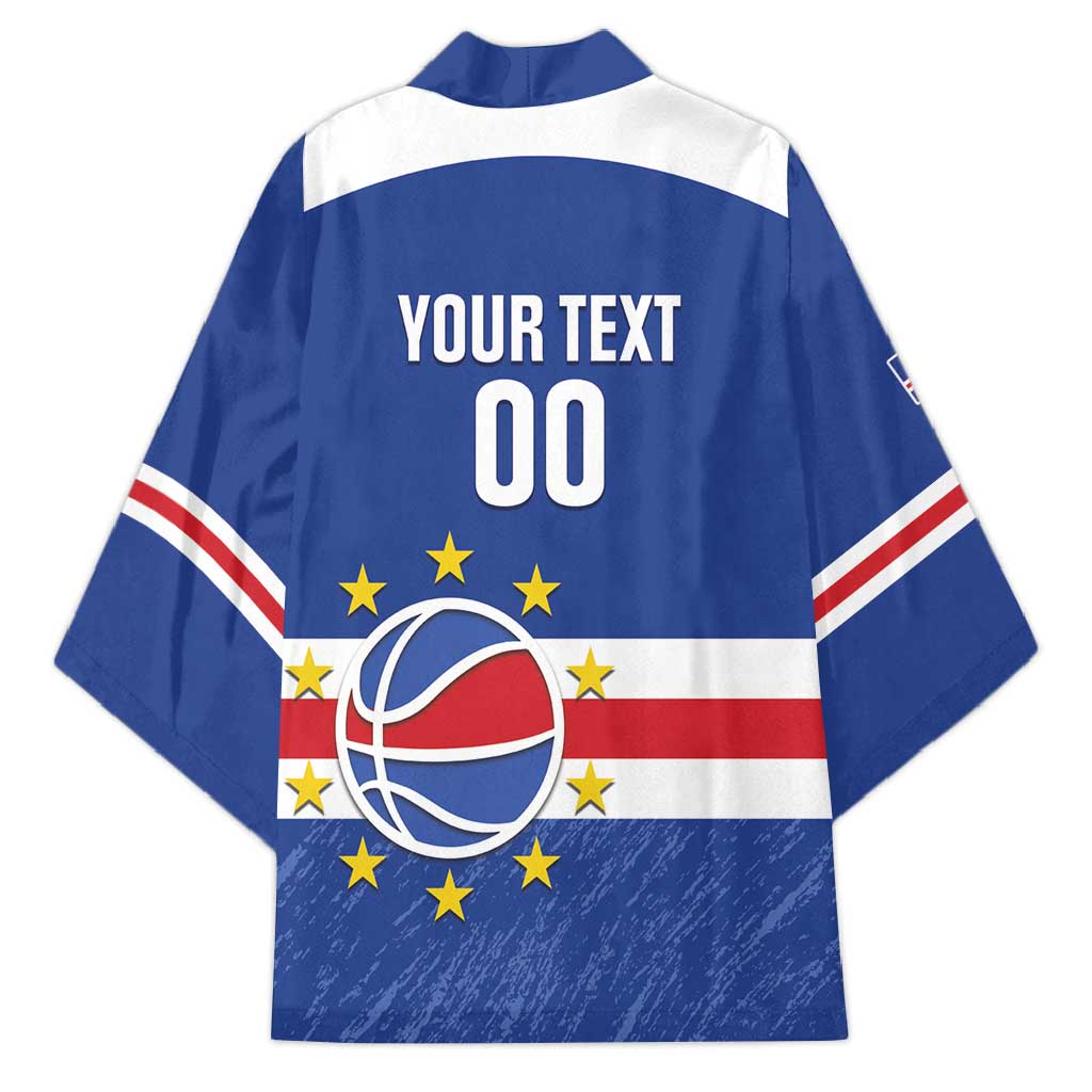 Cape Verde Basketball Custom Kimono Come On Blue Sharks