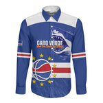 Afro Basketball Custom Cape Verde Long Sleeve Button Shirt Come On Blue Sharks - African Pride
