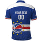 Afro Basketball Custom Cape Verde Polo Shirt Come On Blue Sharks - African Pride