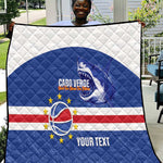 Afro Basketball Custom Cape Verde Quilt Come On Blue Sharks - African Pride