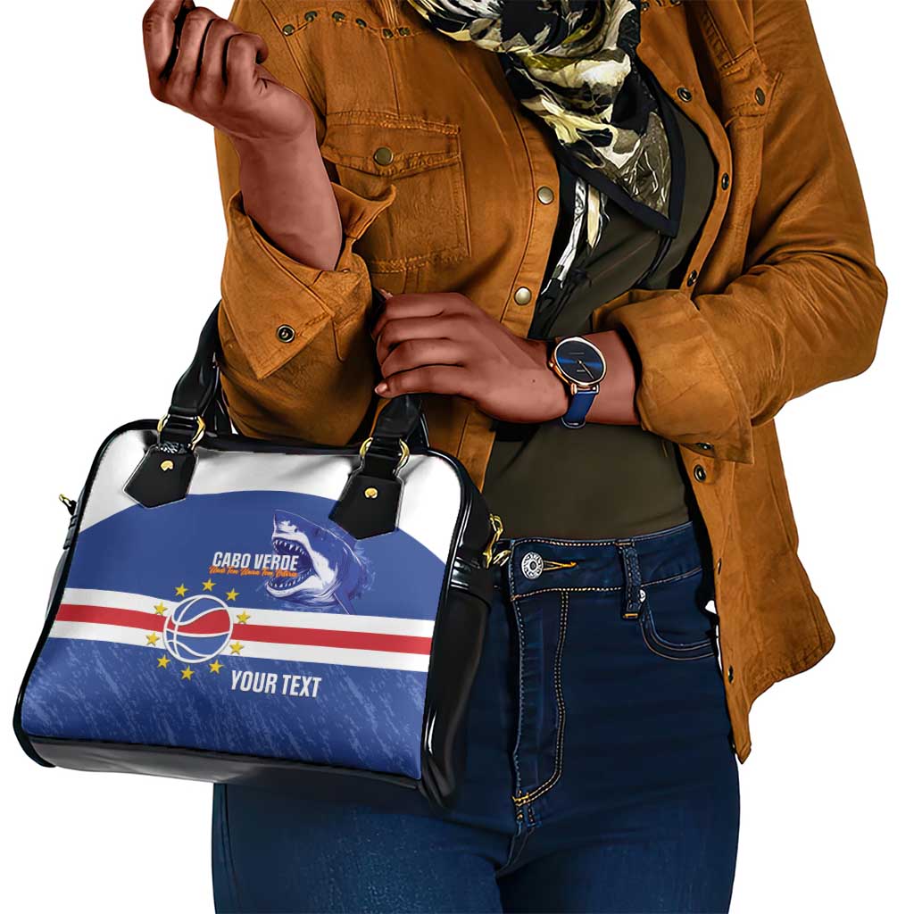 Afro Basketball Custom Cape Verde Shoulder Handbag Come On Blue Sharks - African Pride