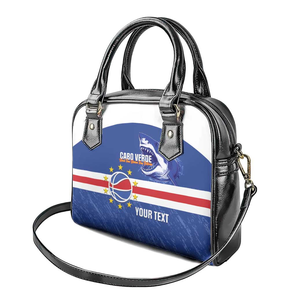 Afro Basketball Custom Cape Verde Shoulder Handbag Come On Blue Sharks - African Pride