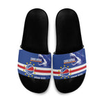 Cape Verde Basketball Custom Slide Sandals Come On Blue Sharks
