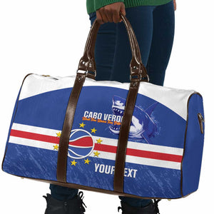Cape Verde Basketball Custom Travel Bag Come On Blue Sharks
