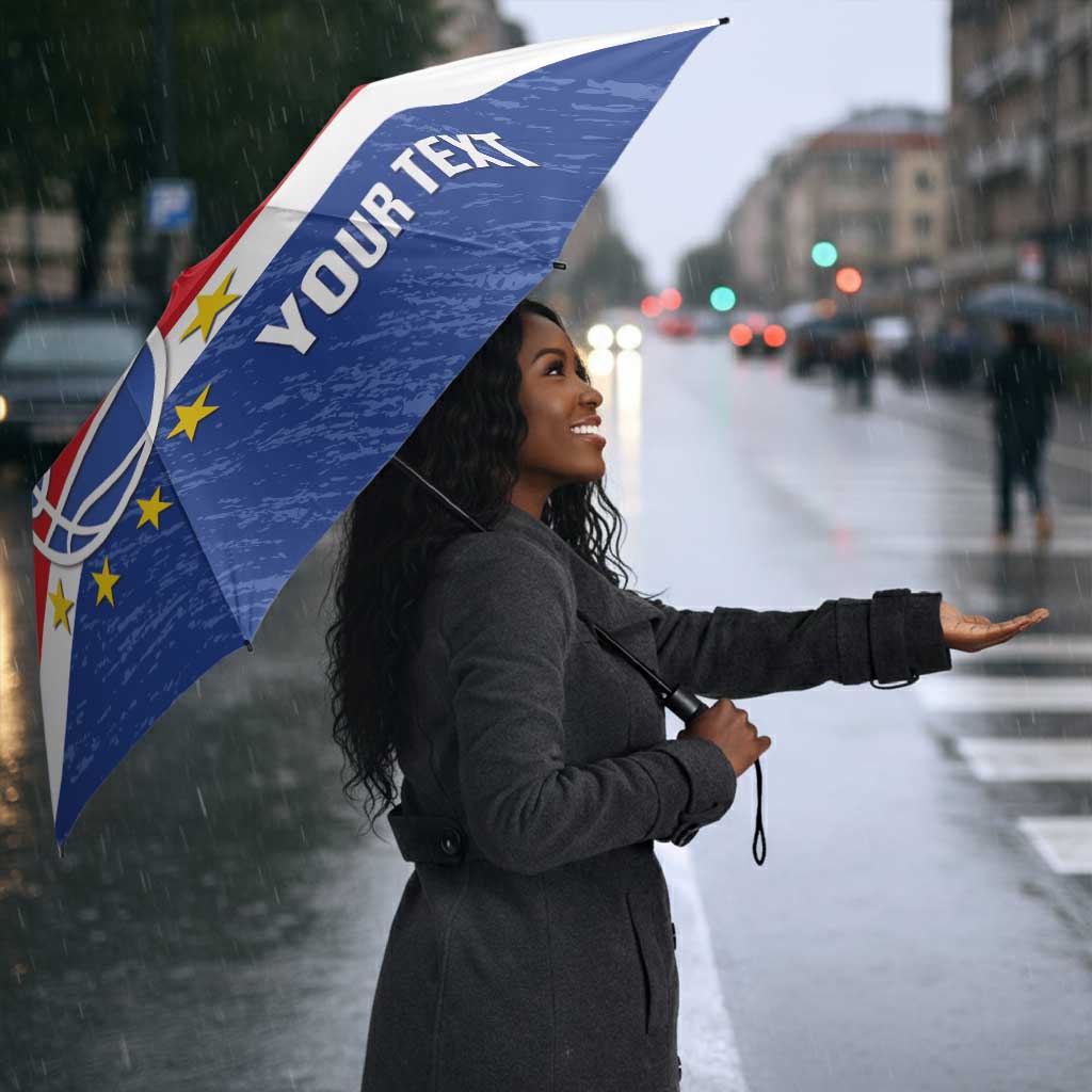 Cape Verde Basketball Custom Umbrella Come On Blue Sharks